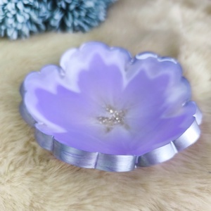 Epoxy tálka/ékszertartó, lila színű - otthon & életmód - dekoráció - dísztárgy - Meska.hu