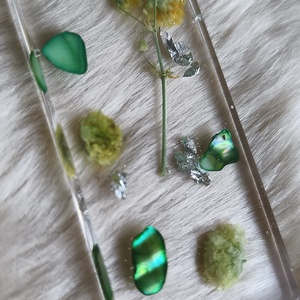 Gyönyörű epoxy könyvjelző, zöld  - otthon & életmód - dekoráció - dísztárgy - Meska.hu