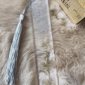 Epoxy könyvjelző, ezüstös - otthon & életmód - dekoráció - dísztárgy - Meska.hu