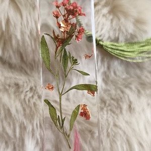 Epoxy könyvjelző, piros-zöld - Meska.hu