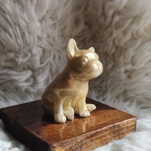 Epoxi bulldog asztaldísz, arany, Otthon & Életmód, Dekoráció, Dísztárgy, , MESKA