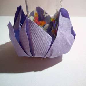 Tavi Rózsa formájú hajtogatott szalvéta Airlaid asztali dekoráció 1db - kellékek & szerszámok - papír - szalvéta - Meska.hu