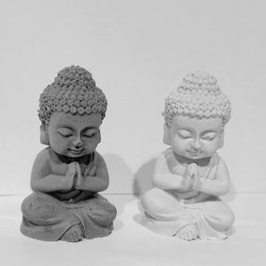 Buddha Szobor Kézzel Készített Gipsz Dekoráció , Otthon & Életmód, Dekoráció, Asztal és polc dekoráció, Könyvszobor, Gipszöntés, Mindenmás, MESKA