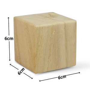 Natúr fa kocka 6x6cm (ALAPANYAGOK) 1db - kellékek & szerszámok - fa - egyéb fatermék - Meska.hu
