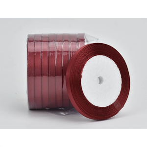 Bordó szatén szalag 6mm 10 tekercs (ALAPANYAGOK), DIY (Csináld magad), Egységcsomag, , MESKA