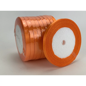 MEGAPACK Narancs szatén szalag 6mm 10 tekercs (ALAPANYAGOK), DIY (Csináld magad), Egységcsomag, , MESKA