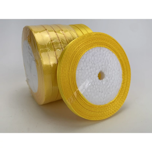 MEGAPACK Sárga szatén szalag 6mm 10 tekercs (ALAPANYAGOK), DIY (Csináld magad), Egységcsomag, , MESKA