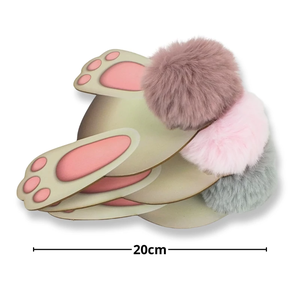 Nyomtatott dekorkarton - Nyuszi popó 20cm (Húsvét) - kellékek & szerszámok - vegyes alapanyag - egyéb alapanyag - Meska.hu