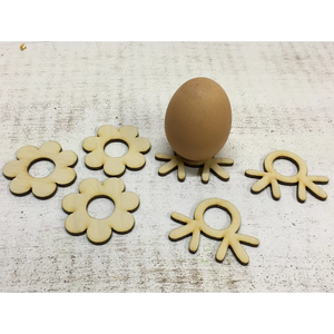 Natúr fa - Tojás lábak 5cm 3db és virágszirmok 3 db szett (Húsvét), DIY (Csináld magad), Egységcsomag, , MESKA