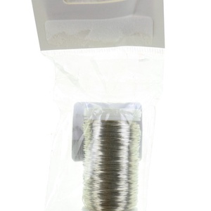 Drót boujon tekercsben sima 100g ezüst (KÉZMŰVES ALAPANYAGOK), Kellékek & szerszámok, Gyöngyfűzés kellékek, Drót, , MESKA