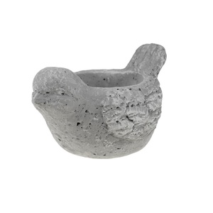 Kaspó galamb cement D9 H9 szürke, Otthon & Életmód, Dekoráció, Virágdísz és tartó, Cserép & Kaspó, Agyagozás, MESKA