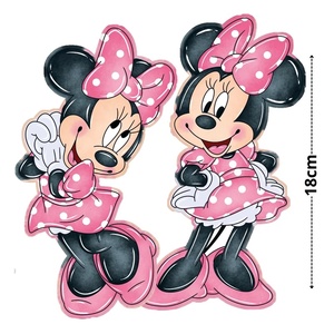 Nyomtatott dekorkarton - Minnie egérke 18cm 2 féle 2db/csomag , Kellékek & szerszámok, Dekorációs kellékek, Egyéb kellékek, , MESKA