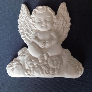 Lapos angyal gipsz kegyeleti figura (Gipsz figurák), Kellékek & szerszámok, Dekorációs kellékek, Figurák, Gipszöntés, Mindenmás, MESKA