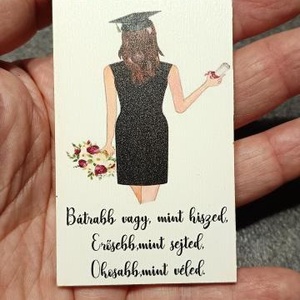 a idézetes tábla - Ballagó lány 8x5 cm LV idézettel Kategória: Ballagási ajándékok, dekorációk  A Fa idézetes tábla ball, DIY (Csináld magad), Egységcsomag, , MESKA