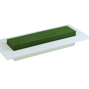 Tűzőhab vizes ikebana tálban 39x17/29x7cm fehér, Kellékek & szerszámok, Dekorációs kellékek, Egyéb kellékek, , MESKA