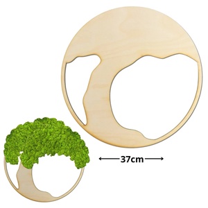 Natúr fa - Dekorálható DIY fa alap 37cm - íves fa (KÉZMŰVES ALAPANYAGOK) 1 db faalap - kellékek & szerszámok - fa - rétegelt lemez, fa alap - Meska.hu