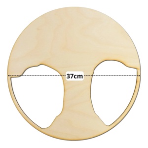 Natúr fa - Dekorálható DIY fa alap 37cm - széles fa (KÉZMŰVES ALAPANYAGOK) 1 db - kellékek & szerszámok - fa - rétegelt lemez, fa alap - Meska.hu