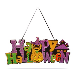 Halloween-i dekoráció -akasztható Happy Halloween felirat (Halloween dekorációk és díszek), Otthon & Életmód, Dekoráció, Ajtó- és ablak dekoráció, Ajtódísz & Kopogtató, , MESKA