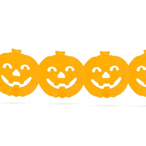 Halloween-i papír girland - tök - 3 m, Otthon & Életmód, Dekoráció, Ajtó- és ablak dekoráció, Ablakdísz, , MESKA