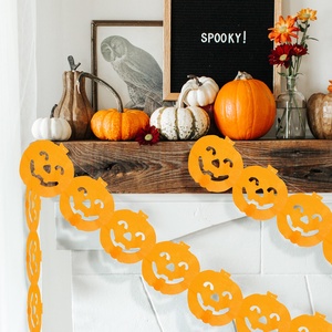 Halloween-i papír girland - tök - 3 m - otthon & életmód - dekoráció - ajtó- és ablak dekoráció - ablakdísz - Meska.hu