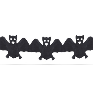 Halloween-i papír girland - denevér - 3 m, Otthon & Életmód, Dekoráció, Ajtó- és ablak dekoráció, Ablakdísz, , MESKA