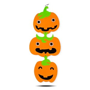 Halloween-i dekoráció - tök - akasztható - filc - 63 x 32 cm, Otthon & Életmód, Dekoráció, Halloween, Halloweeni ajtódíszek és ablakdíszek, , MESKA
