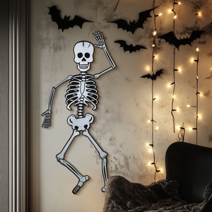 Halloween-i dekoráció - csontváz - habszivacs - 85 x 18 cm - otthon & életmód - dekoráció - halloween - halloweeni ajtódíszek és ablakdíszek - Meska.hu