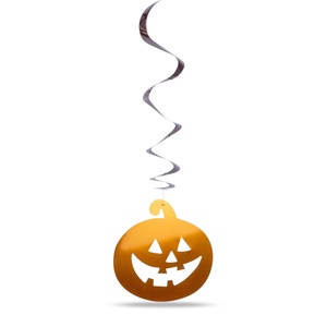 Halloween-i dekoráció szett - 12 db tök, szellem - csillogó spirál akasztó, Otthon & Életmód, Dekoráció, Halloween, Halloweeni ajtódíszek és ablakdíszek, , MESKA