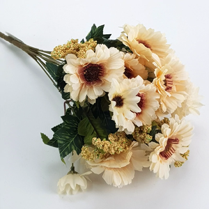 Gerbera csokor krém (Selyemvirágok), Otthon & Életmód, Dekoráció, Virágdísz és tartó, Csokor & Virágdísz, , MESKA
