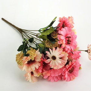 Gerbera csokor rózsaszín (Selyemvirágok) - otthon & életmód - dekoráció - virágdísz és tartó - csokor & virágdísz - Meska.hu