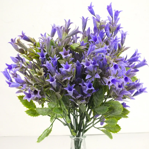 Trombitavirág csokor lila 1db (Selyemvirágok) - otthon & életmód - dekoráció - virágdísz és tartó - csokor & virágdísz - Meska.hu