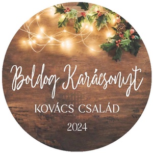 Karácsonyi matrica  Egyedi szöveggel ellátott fehér karácsony mintás  Tedd különlegessé az ajándékaidat, Karácsony, Karácsonyi ajándékozás, Karácsonyi képeslap, üdvözlőlap, ajándékkísérő, Papírművészet, MESKA