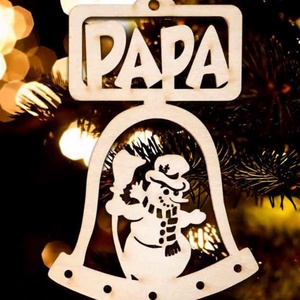 Karácsonyi Díszgömb -  Csengő  Karácsonyfa dísz  Karácsonyi ajándék (Egyedi karácsonyi ajándékok) - karácsony - karácsonyi lakásdekoráció - karácsonyi lakásdíszek - Meska.hu