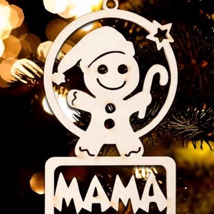 Karácsonyi Díszgömb - Tesó Mézi  Karácsonyfa dísz  Karácsonyi ajándék (Egyedi karácsonyi ajándékok) - karácsony - karácsonyi lakásdekoráció - karácsonyfadíszek - Meska.hu