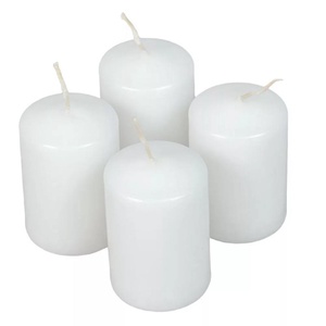 Adventi gyertya matt fehér 40x60mm (db ár) 4db/csom (ADVENTI GYERTYÁK), DIY (Csináld magad), Egységcsomag, Gyertya-, mécseskészítés, MESKA
