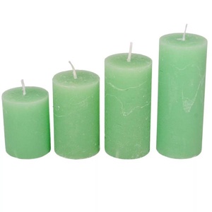 Rusztikus 40mm-es lépcsős henger gyertya új Menta (csom ár) (ADVENTI GYERTYÁK), DIY (Csináld magad), Egységcsomag, Gyertya-, mécseskészítés, MESKA