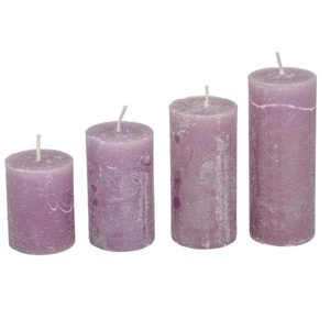 Rusztikus 40mm-es lépcsős henger gyertya Levendula (csom ár) (ADVENTI GYERTYÁK) - Meska.hu