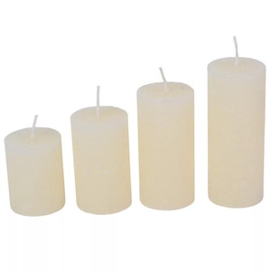 Rusztikus 40mm-es lépcsős henger gyertya Ivory (csom ár) (ADVENTI GYERTYÁK), DIY (Csináld magad), Egységcsomag, Gyertya-, mécseskészítés, MESKA
