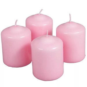 Mártott henger gyertya 60x80mm rózsaszín 4db/csom (ADVENTI GYERTYÁK), DIY (Csináld magad), Egységcsomag, Gyertya-, mécseskészítés, MESKA