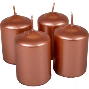 Metál henger gyertya 50x75mm rosegold 1db (ADVENTI GYERTYÁK), DIY (Csináld magad), Egységcsomag, Gyertya-, mécseskészítés, MESKA