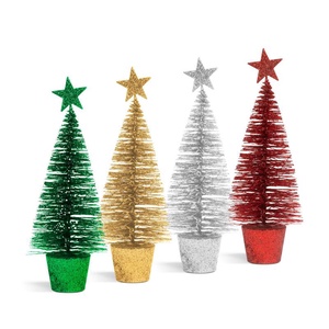 Mini dekor műfenyő - glitteres - 18 cm - 4 szín (DIY Karácsonyi Kellékek), DIY (Csináld magad), Egységcsomag, Mindenmás, MESKA