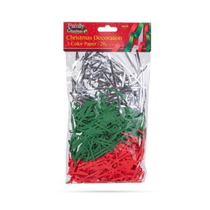 Karácsonyi dekoráció - 3 színű papír - 20 g (DIY Karácsonyi Kellékek), DIY (Csináld magad), Egységcsomag, Mindenmás, MESKA