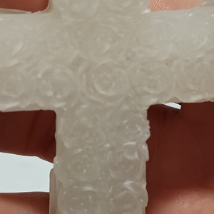 Kereszt rózsa motívumokkal 1db szín választható - otthon & életmód - gyertya, illat, aroma - gyertya - Meska.hu