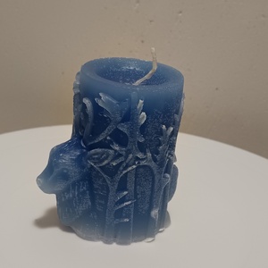 szarvasos öntött gyertya kézműves 1db  - otthon & életmód - gyertya, illat, aroma - gyertya - Meska.hu