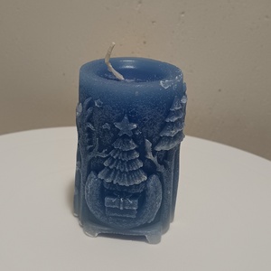 szarvasos öntött gyertya kézműves 1db  - otthon & életmód - gyertya, illat, aroma - gyertya - Meska.hu