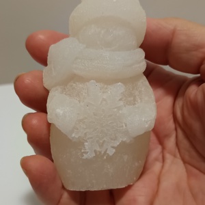 Hóember kézműves gyertya  kedves téli dekor, ünnepi hangulat egy pillanat alatt 1db, Kellékek & szerszámok, Dekorációs kellékek, Dekorációs gyertya, , MESKA