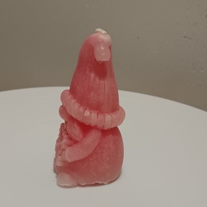 manó hópehellyel 1db skandináv manó kézműves gyertya 1 db  - kellékek & szerszámok - dekorációs kellékek - dekorációs gyertya - Meska.hu