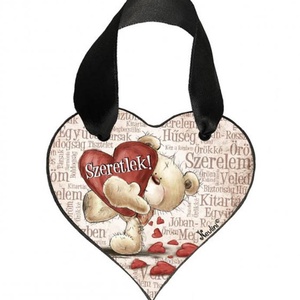 Valentin Napi Ajándék - Szerelmes Ajándék - Szeretlek szavakkal � Szív Akasztóval  - Meska.hu