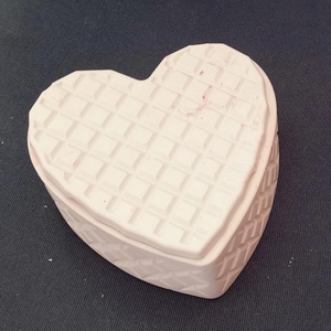 Szív ékszertartó (Tárolók és ékszertartók), Kellékek & szerszámok, Vegyes alapanyag, Gipsz, Gipszöntés, MESKA