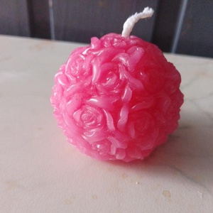 Rózsagömb gyertya (kézműves gyertyák), Kellékek & szerszámok, Dekorációs kellékek, Dekorációs gyertya, Gyertya-, mécseskészítés, MESKA